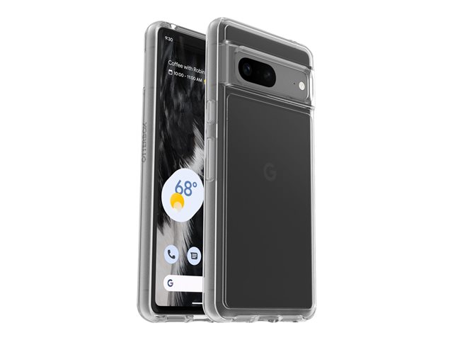 OtterBox Symmetry Series Clear - Back cover for mobile phone - MagSafe compatibility - polycarbonate, synthetic rubber - clear - for Google Pixel 7