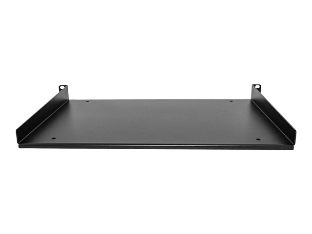 StarTech.com 1U Fixed Server Rack Mount Shelf, 12in Deep Steel Universal Cantilever Tray for 19\" AV/Data/Network Equipment Rack with Cage Nuts & Screws, 55lbs Weight Capacity, 12\" Deep - 1U Network Rack Shelf - Rack shelf - 1U - 19\"