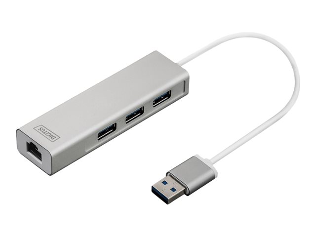 USB 3.0 3-PORTS HUB GIGABIT LAN