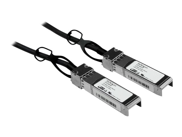 StarTech.com Cisco SFP-H10GB-CU1M Compatible 1m 10G SFP+ to SFP+ Direct Attach Cable Twinax, 10GbE SFP+ Copper DAC 10Gbps Low Power Passive Transceiver Module DAC, Cisco Firepower ASR920 - Lifetime Warranty (SFPCMM1M) - Direct attach cable - SFP+ to SFP+ - 1 m - twinaxial - for P/N: ET10GSFP, PEX10000SFPI, PEX10GSFP4I, PEX20000SFPI