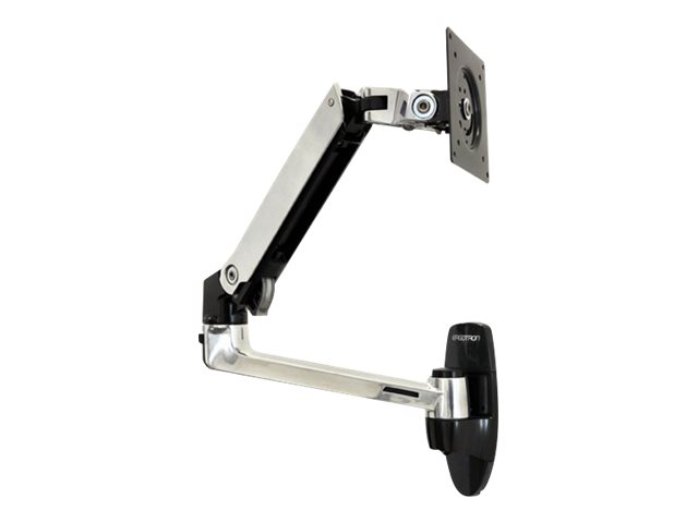 Ergotron LX - Mounting kit (wall mount, monitor arm) - for LCD display - aluminium - polished aluminium - screen size: up to 34\"