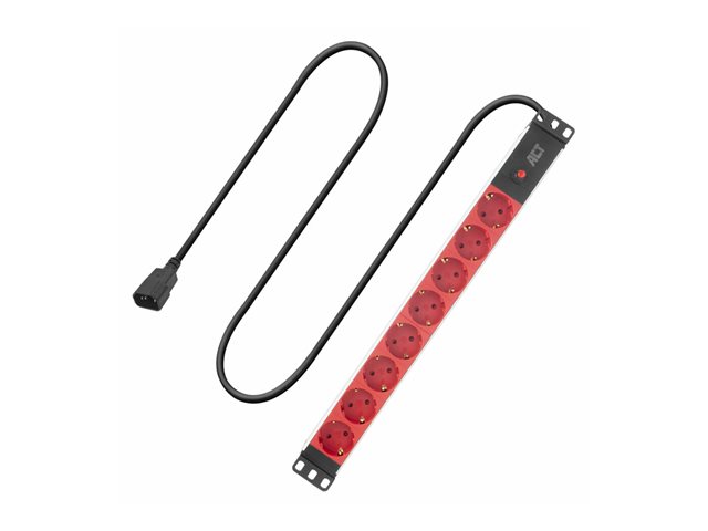 PDU C14 - TYPE F (8X) 10A FUSE. 1 stk