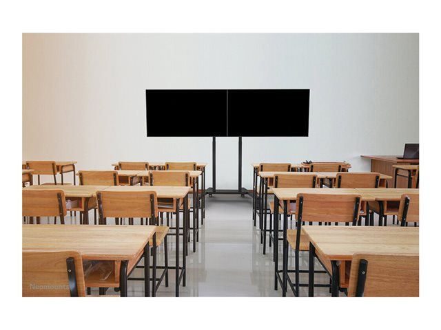 Neomounts ADM-875BL2 - Mounting component (adapter) - micro adjustable - for 2 flat panels - lockable - steel - black - screen size: 42\"-65\" - stand mountable - for Neomounts FL55-875BL1, WL55-875BL1