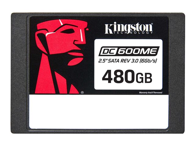 Kingston DC600ME - SSD - Mixed Use - encrypted - 480 GB - internal - 2.5\" - SATA 6Gb/s - 256-bit AES - TCG Opal Encryption 2.0