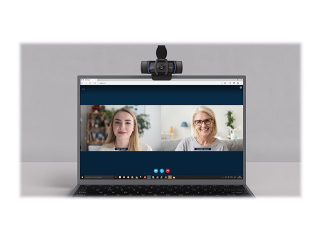 Logitech HD Pro Webcam C920S - Webcam - colour - 1920 x 1080 - audio - USB