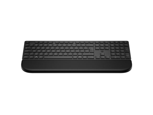 HP 580K - Keyboard - dual mode, 3-zone layout, multi-device, low profile key travel - full size - wireless - Bluetooth, 2.4 GHz - QWERTY - English - black