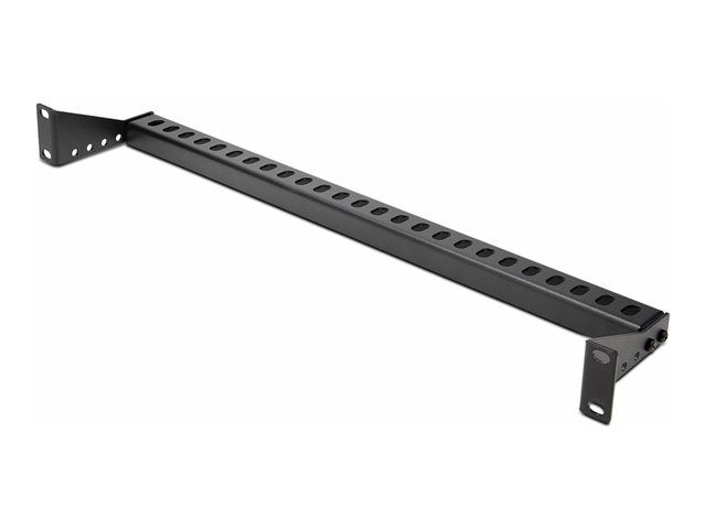 StarTech.com 1U Rack Mountable Cable Lacing Bar w/Adjustable Depth, Cable Support Guide For Organized 19\" Racks/Cabinets, Horizontal Cable Guide For Patch Panels/Switches/PDUs - Rack cable management lacing bar (horizontal) - black - 1U - 19\"