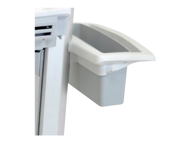 Ergotron SV40 Basket and Handle Kit - Mounting component (handle, basket) - plastic, metal - grey, white - for StyleView EMR Laptop Cart, SV40