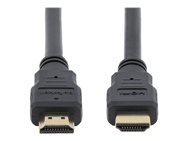 StarTech.com 2m 4K High Speed HDMI Cable - Gold Plated - UHD 4K x 2K - Premium HDMI Video Cable for Your TV, Monitor or Display (HDMM2M) - HDMI cable - HDMI male to HDMI male - 2 m - shielded - black - for P/N: CDPVGDVHDBP, DK30CH2DPPDU, DK30CHDPPDUE, DKWG30DPHPD, DKWG30DPHPDU, VHDCI24HD
