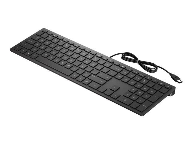 HP Pavilion 300 - Keyboard - USB - English - jet black - for Pavilion 24, 27, 590, 595, TP01