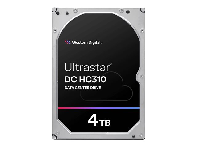 WD Ultrastar DC HC310 HUS726T4TAL5204 - Hard drive - 4 TB - internal - 3.5\" - SAS 12Gb/s - 7200 rpm - buffer: 256 MB