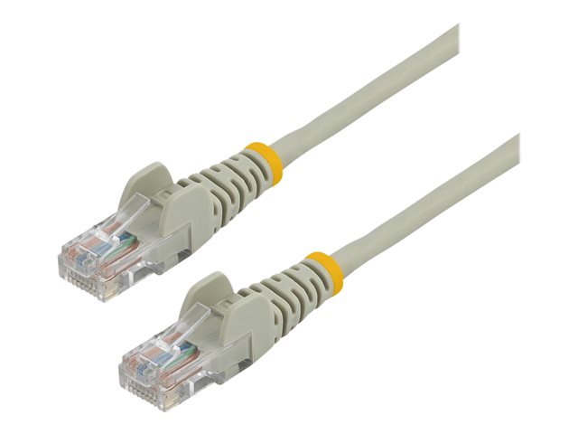 StarTech.com 3m Gray Cat5e / Cat 5 Snagless Patch Cable - Patch cable - RJ-45 (M) to RJ-45 (M) - 3 m - UTP - CAT 5e - molded, snagless - grey