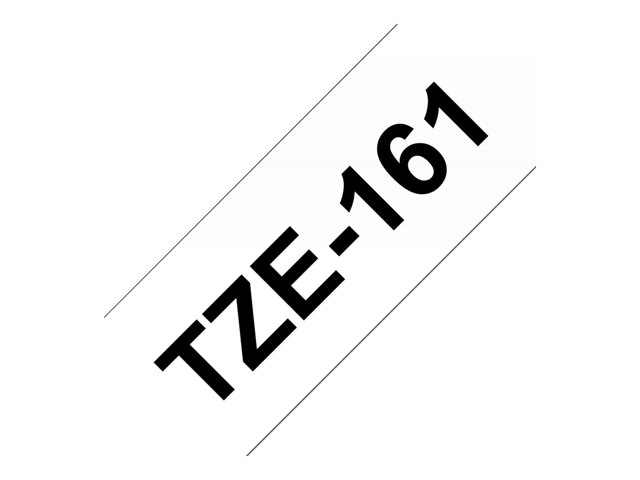 Brother TZe-161 - Black on clear - Roll (3.56 cm x 8 m) 1 cassette(s) laminated tape - for P-Touch PT-3600, 530, 550, 9200, 9400, 9500, 9600, 9700, 9800, D800, P900, P950