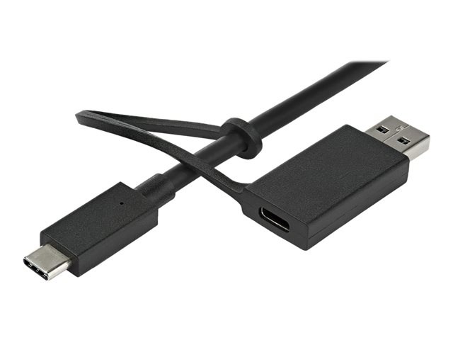 StarTech.com USB-C & USB-A Dock, Hybrid Universal Laptop Docking Station with Dual Monitor Display 4K 60Hz HDMI & DisplayPort, 60W Power Delivery, Gigabit Ethernet, Windows, Mac Chrome - 4K USB Type-C Dock (DK30C2DPPDUE) - Docking station - USB-C - 2 x HDMI, 2 x DP - 1GbE