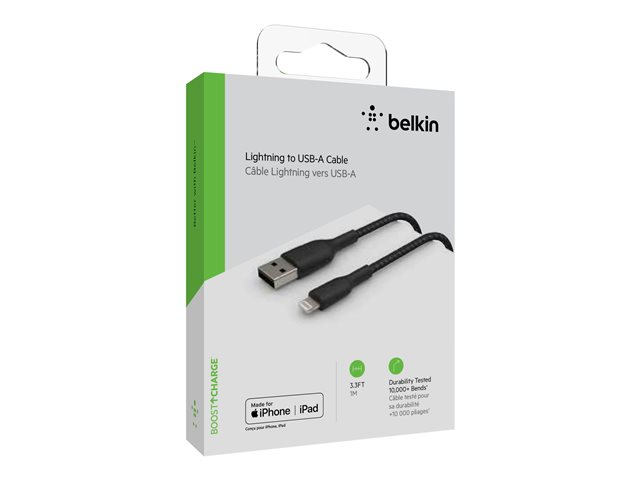 Belkin BoostCharge - Lightning cable - Lightning male to USB male - 1 m - black