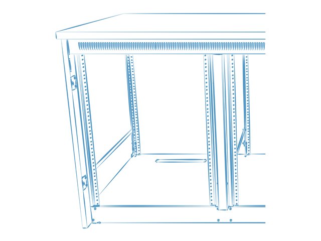 Middle Atlantic C5 Series - Mounting component (2 bay frame) - millwork drawings and hardware - rack