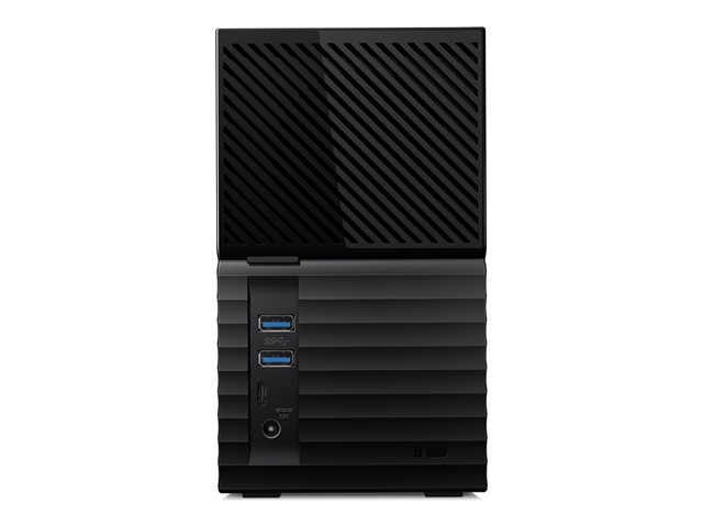 WD My Book Duo WDBFBE0440JBK - Hard drive - encrypted - 44 TB - external (desktop) - USB 3.2 Gen 1 - 256-bit AES