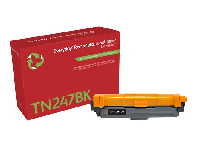 Everyday - High capacity - black - compatible - box - remanufactured - toner cartridge (alternative for: Brother TN247BK) - Green World Alliance return programme - for Brother DCP-L3510, L3517, L3550, HL-L3210, L3230, L3270, MFC-L3710, L3730, L3750, L3770