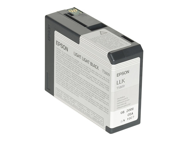 Epson T5809 - 80 ml - light light black - original - ink cartridge - for Stylus Pro 3800, Pro 3880