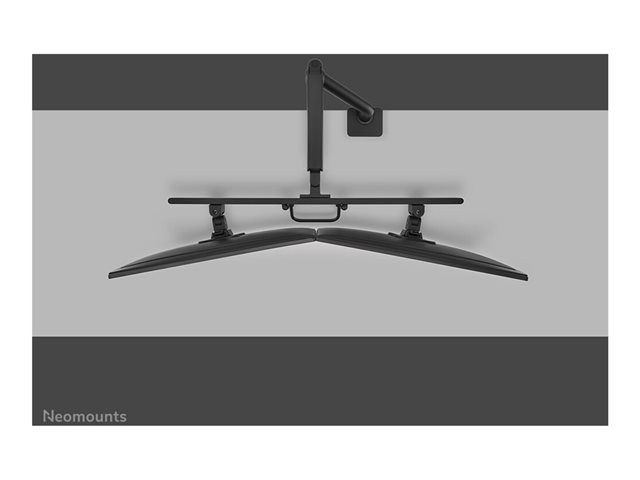 Neomounts DS75S-950BL2 NEXT One - Mounting kit (monitor arm, clamp mounting base, grommet mount) - full-motion - for 2 LCD displays - aluminium - black - screen size: 17\"-32\" - desk-mountable