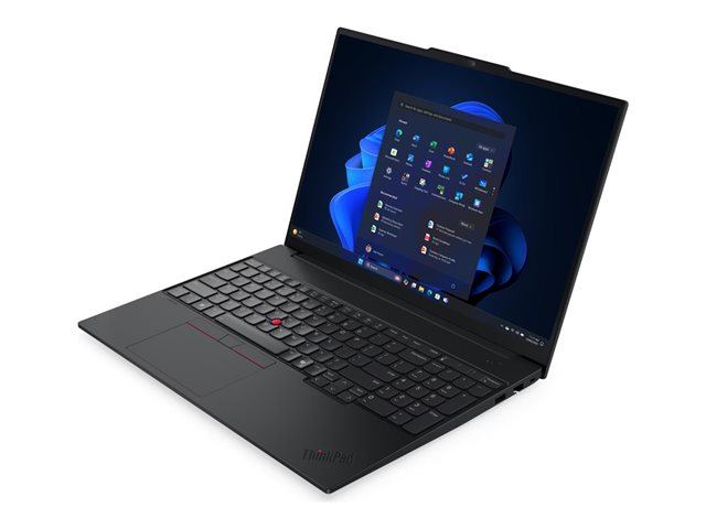 Lenovo ThinkPad E16 Gen 3 22AY - Copilot+ PC - 180-degree hinge design - Intel Core Ultra 7 - 256V / up to 4.8 GHz - Win 11 Pro - Intel Arc Graphics 140V - 16 GB RAM - 512 GB SSD TCG Opal Encryption 2, NVMe - 16\" IPS 1920 x 1200 - Gigabit Ethernet - Wi-Fi 6E, Bluetooth - black - kbd: English - Europe - with 2 Years Lenovo Depot Support, CO2 Offset 0.2 ton (3rd Gen)