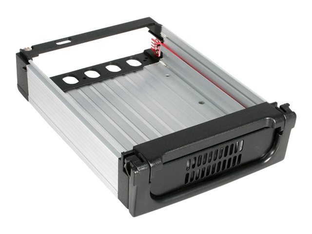 StarTech.com 5.25 in Rugged SATA Hard Drive Mobile Rack Drawer - Aluminum Removable Hard Drive Bay (DRW150SATBK) - Storage mobile rack - 3.5\" - black