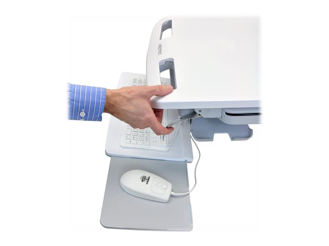 Ergotron StyleView Cart with LCD Pivot, SLA Powered, 3 Drawers - Cart - for LCD display / PC equipment - lockable - medical - aluminium, zinc-plated steel, high-grade plastic - screen size: up to 24\" - 66 Ah - Lead Acid - TAA Compliant
