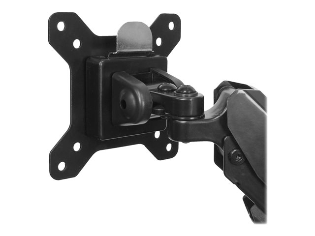 StarTech.com Desk Mount Dual Monitor Arm - One-Touch Height Adjustment (ARMSLIMDUO) - Mounting kit - adjustable arm - for LCD display - aluminium - black - screen size: 12\"-32\" - desk-mountable - for P/N: ACCSMNT, DK30A2DH, DK30C2DAGPD, DK30C2HAGPD, PXT101YUK, TB3DK2DPM2, TB3DK2DPPD