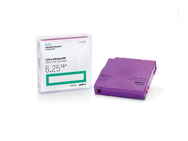 HPE Ultrium RW Data Cartridge - LTO Ultrium 6 6.25 TB - purple - for StoreEver 6250, LTO-6, MSL2024, MSL4048, MSL8096, StoreEver 1/8 G2