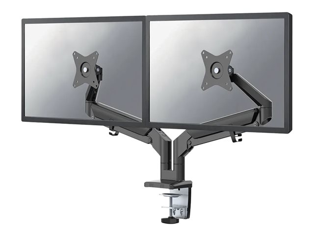 Neomounts DS70-810BL2 - Mounting kit (desk mount) - full-motion adjustable dual arm - for 2 LCD displays - black - screen size: 17\"-32\" - clamp mountable, grommet