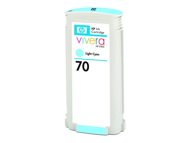 HP 70 - 130 ml - light cyan - original - DesignJet - ink cartridge - for DesignJet HD Pro MFP, T120, Z2100, Z3100, Z3100ps, Z3200, Z3200ps, Z5200, Z5400
