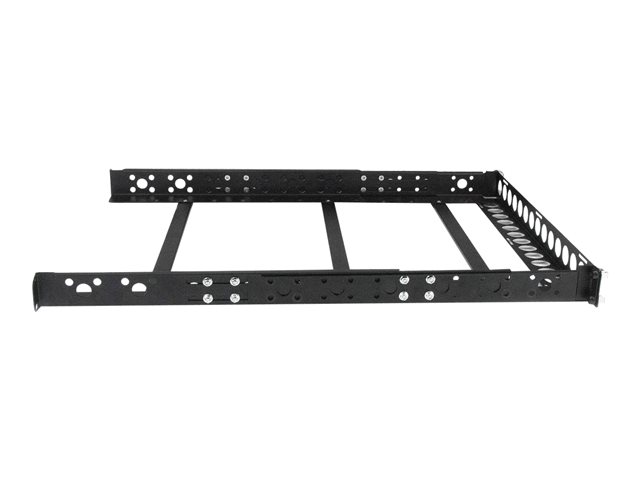 StarTech.com 1U Universal Server Rack Rails - TAA Compliant Adjustable Depth Server Mounting Rails - 19inch Rack Mount Rails (UNIRAILS1U) - Rack rail - black - 1U - 19\" - for P/N: RK2433BKM, RK2537BKM, RK3236BKF, RK4236BKB, RK4242BK24, RK4242BK30, RKQMCAB12V2