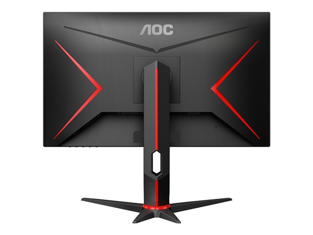 AOC Gaming Q27G2S - G2 Series - LED monitor - gaming - 27" - 2560 x 1440 QHD @ 165 Hz - IPS - 350 cd/m² - 1000:1 - 1 ms - 2xHDMI, DisplayPort - matte black front, matte black/red back side
