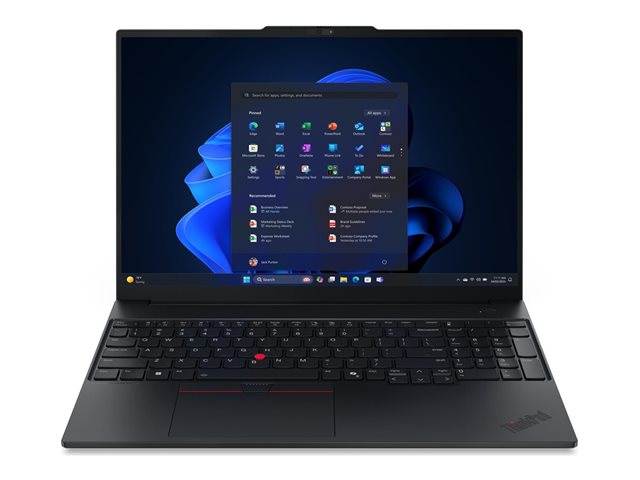 ThinkPad E16 Gen 3, Intel® Core™ Ultra 7 256V (LPE-cores up to 3.70GHz, 12MB), 16\" WUXGA Non-Touch, W11P64 EMEA WE (EN/FR/DE/IT/NL), 16.0GB, 1x512GB SSD M.2 2242 PCIe Gen4 TLC Opal, Intel® Arc™ Graphics 140V, BT 5.3,Wi-Fi 6E AX211, FPR, 1080PFHD Hybr