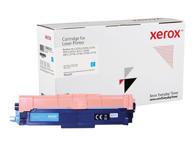 Everyday - High Yield - cyan - compatible - toner cartridge (alternative for: Brother TN247C) - for Brother DCP-L3510, L3517, L3550, HL-L3270, L3290, MFC-L3710, L3730, L3750, L3770