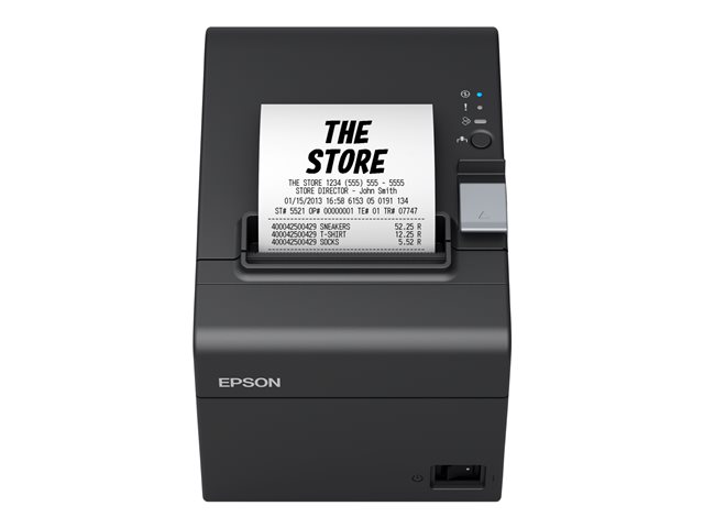 Epson TM T20III - Receipt printer - thermal line - Roll (7.95 cm) - 203 x 203 dpi - up to 250 mm/sec - USB 2.0, serial - cutter - black