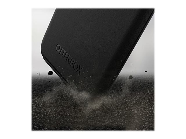 OtterBox Symmetry Series - ProPack Packaging - back cover for mobile phone - polycarbonate, synthetic rubber - black - for Apple iPhone 12, 12 Pro