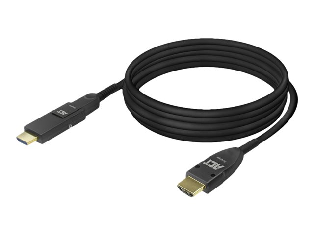 High Speed - HDMI-kabel - HDMI male naar HDMI male afneembaar - 15 m - glasvezel - zwart - Active Optical Cable (AOC), ondersteunt 4K60Hz (3840 x 2160)