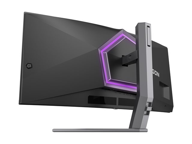 AOC AGON PRO AG346UCD - OLED monitor - gaming - curved - 34\" - 3440 x 1440 @ 175 Hz - 15000000:1 - DisplayHDR 400 True Black - 0.03 ms - 2xHDMI, DisplayPort - speakers - dark grey