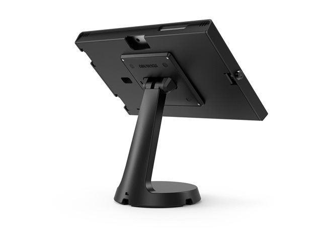 Compulocks Surface GO 1-4 Gen Apex Enclosure Mast Counter Stand - Mounting kit (enclosure, stand) - for tablet - lockable - metal frame - black - screen size: 10\"-10.5\" - counter top, wall-mountable - for Microsoft Surface Go, Go 2, Go 2 for Business, Go 3, Go 3 for Business, Go 4 for Business