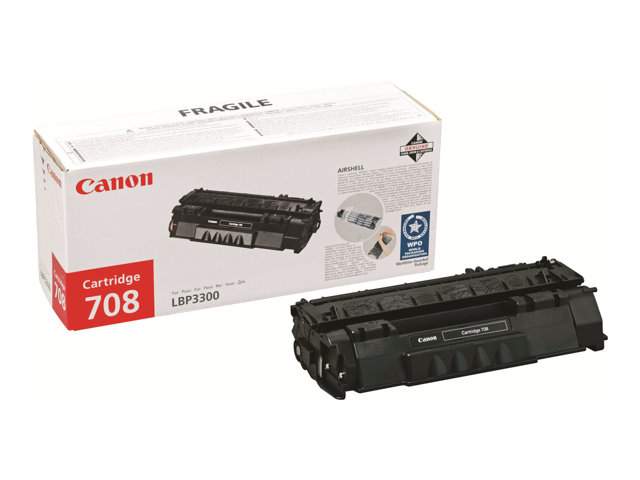 Canon 708 - Black - original - toner cartridge - for i-SENSYS LBP3360, Laser Shot LBP-3300, 3360