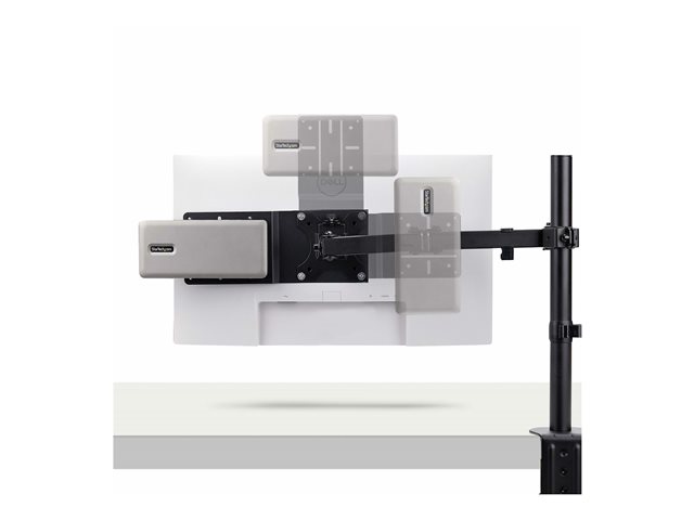 StarTech.com VESA Mounting Bracket for NUC/Thin Clients/Docking Stations - Mounting component (2 VESA mount brackets) - for thin client - steel - black - monitor