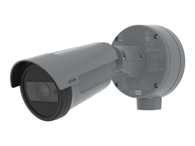 AXIS P1468-XLE - Network surveillance camera - bullet - outdoor - vandal / weatherproof - colour (Day&Night) - 3840 x 2160 - 4K - vari-focal - audio - MJPEG, H.264, H.265 - PoE Class 3 - TAA Compliant