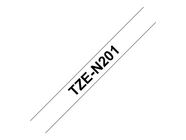 Brother TZe-N201 - Black on white - Roll (3.56 cm x 8 m) 1 cassette(s) non-laminated tape - for Brother PT-D210, D600, P750, P950, P-Touch PT-D410, D460, E310, P-Touch Cube Pro PT-P910