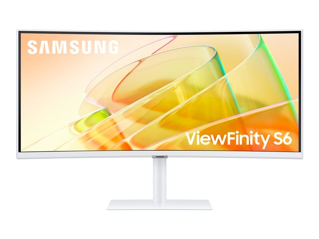 Samsung ViewFinity S6 S34C650TAU - S65TC Series - LED monitor - curved - 34\" - 3440 x 1440 UWQHD @ 100 Hz - VA - 350 cd/m² - 3000:1 - HDR10 - 5 ms - 2x Thunderbolt 4, HDMI, DisplayPort - speakers - warm white