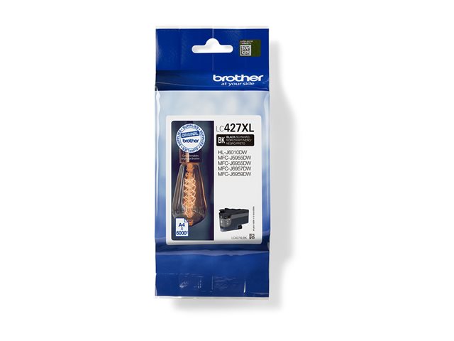 Brother LC427XLBK - High capacity - black - original - ink cartridge - for Brother HL-J6010DW, MFC-J5955DW, MFC-J6955DW, MFC-J6957DW