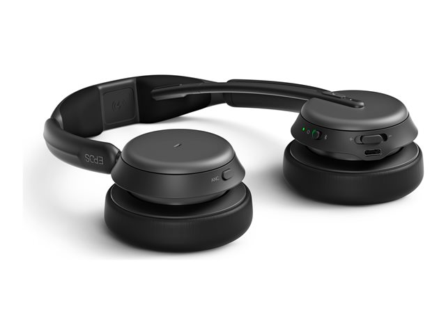 EPOS IMPACT 1060 ANC - Headset - op oor - Bluetooth - met bekabeling, draadloos - actieve geluidsdemping