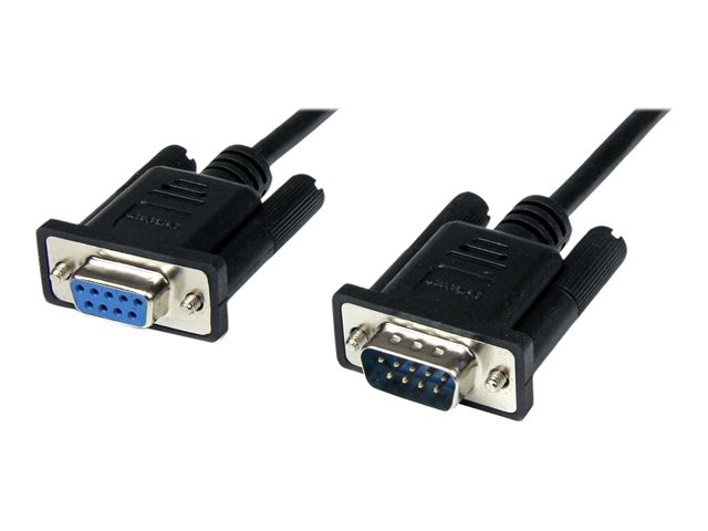 StarTech.com 2m Black DB9 RS232 Serial Null Modem Cable F/M - DB9 Male to Female - 9 pin Null Modem Cable - 1x DB9 (M), 1x DB9 (F), Black - Null modem cable - DB-9 (F) to DB-9 (M) - 2 m - black - for P/N: 1P3FPC-USB-SERIAL, ICUSB2321F, ICUSB2324I, ICUSB232V2, PEX2S953, PEX2S953LP