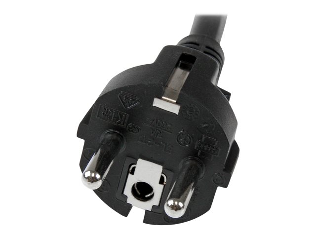StarTech.com 2m (6ft) Computer Power Cord, 16AWG, EU Schuko to C19 Power Cord, 16A 250V, Black Replacement AC Cord, TV/Monitor Power Cable, Schuko CEE 7/7 to IEC 60320 C19 Power Cord - PC Power Supply Cable - Power cable - IEC 60320 C19 to power CEE 7/7 (M) - AC 250 V - 2 m - molded - black