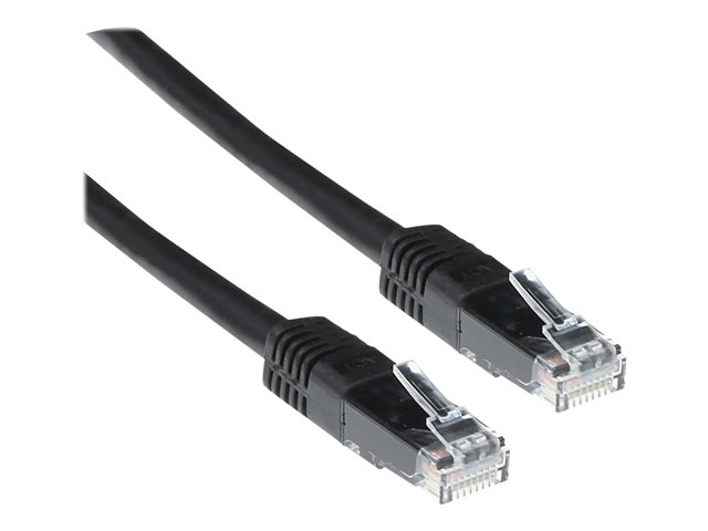 Zwarte 3 meter U/UTP CAT6 patchkabel met RJ45 connectoren - PolyBag